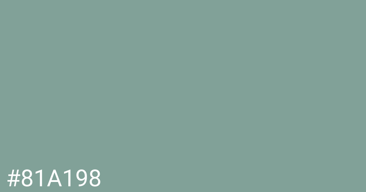 Hex color #81a198 graphic