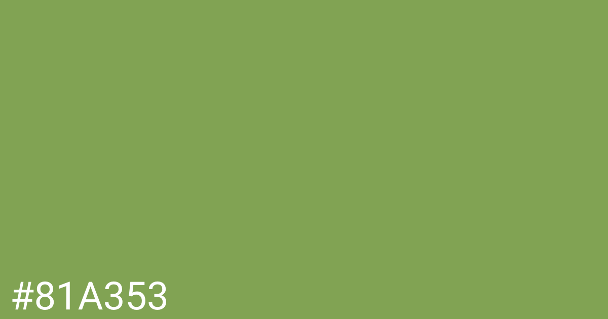 Hex color #81a353 graphic