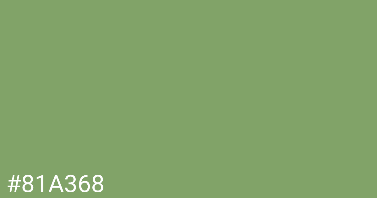 Hex color #81a368 graphic