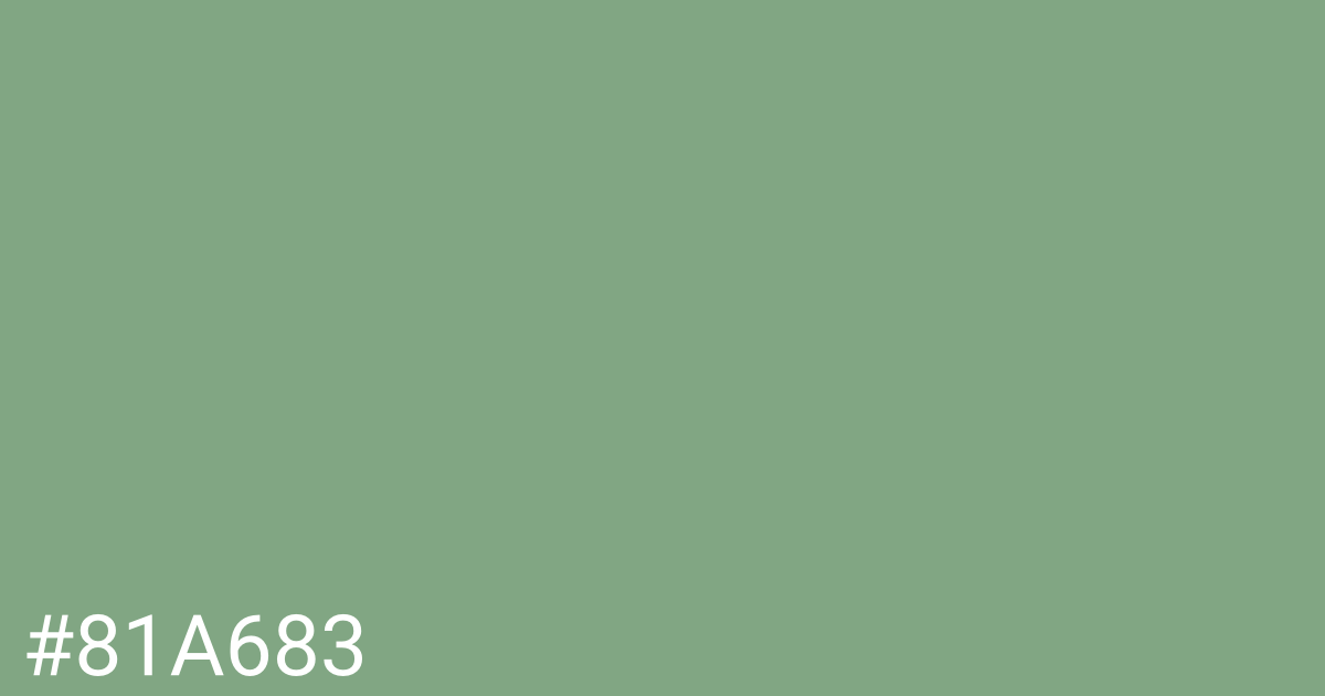 Hex color #81a683 graphic