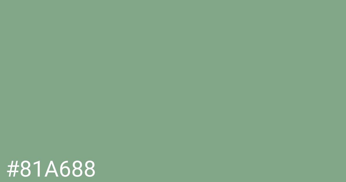 Hex color #81a688 graphic