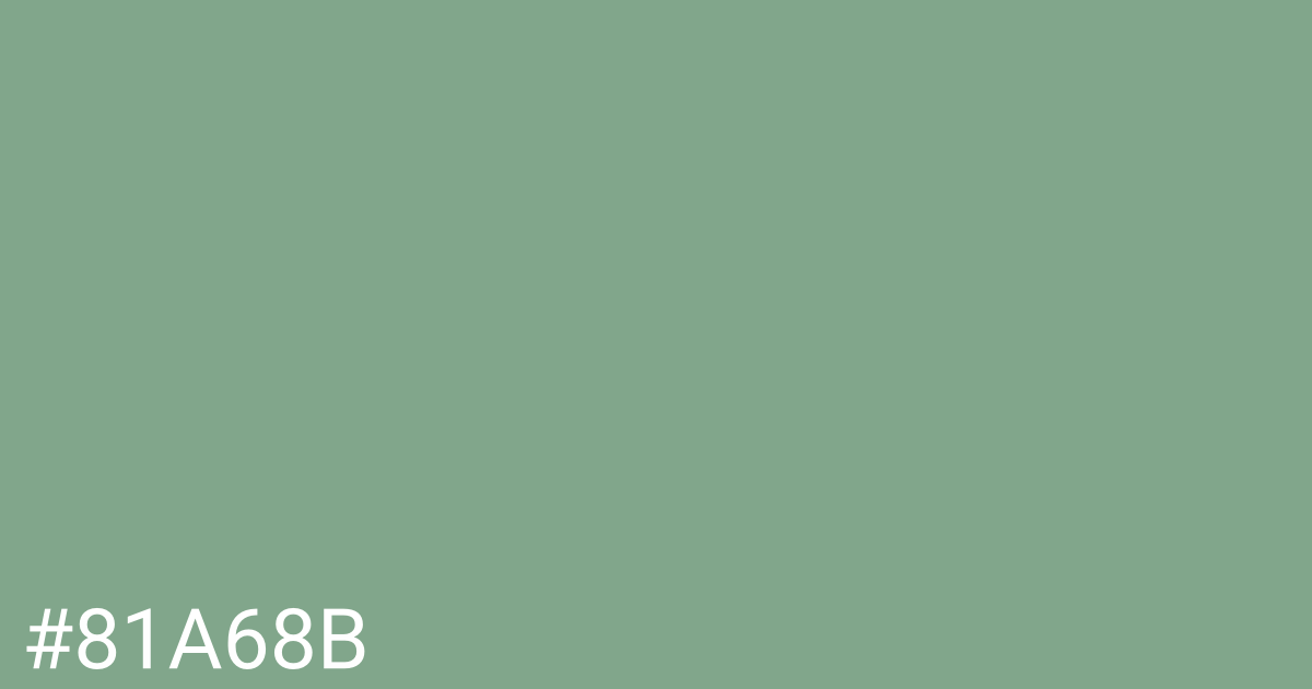 Hex color #81a68b graphic