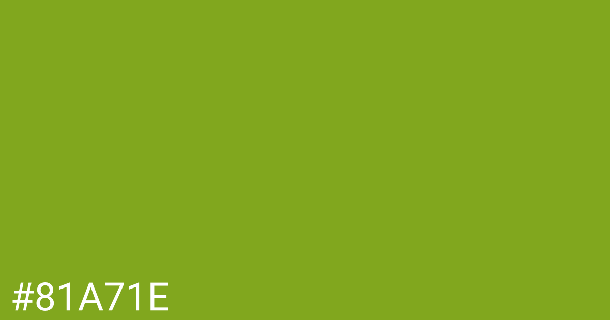 Hex color #81a71e graphic
