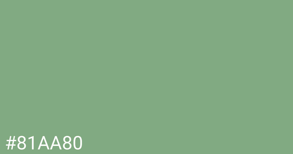 Hex color #81aa80 graphic