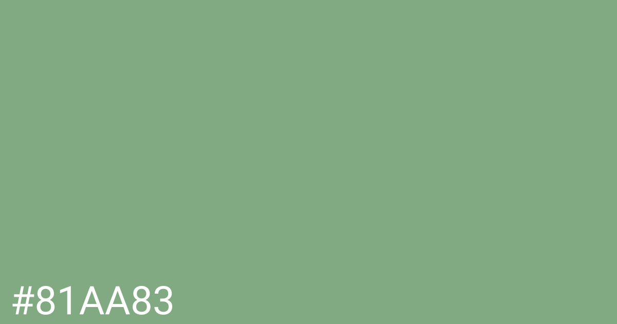 Hex color #81aa83 graphic