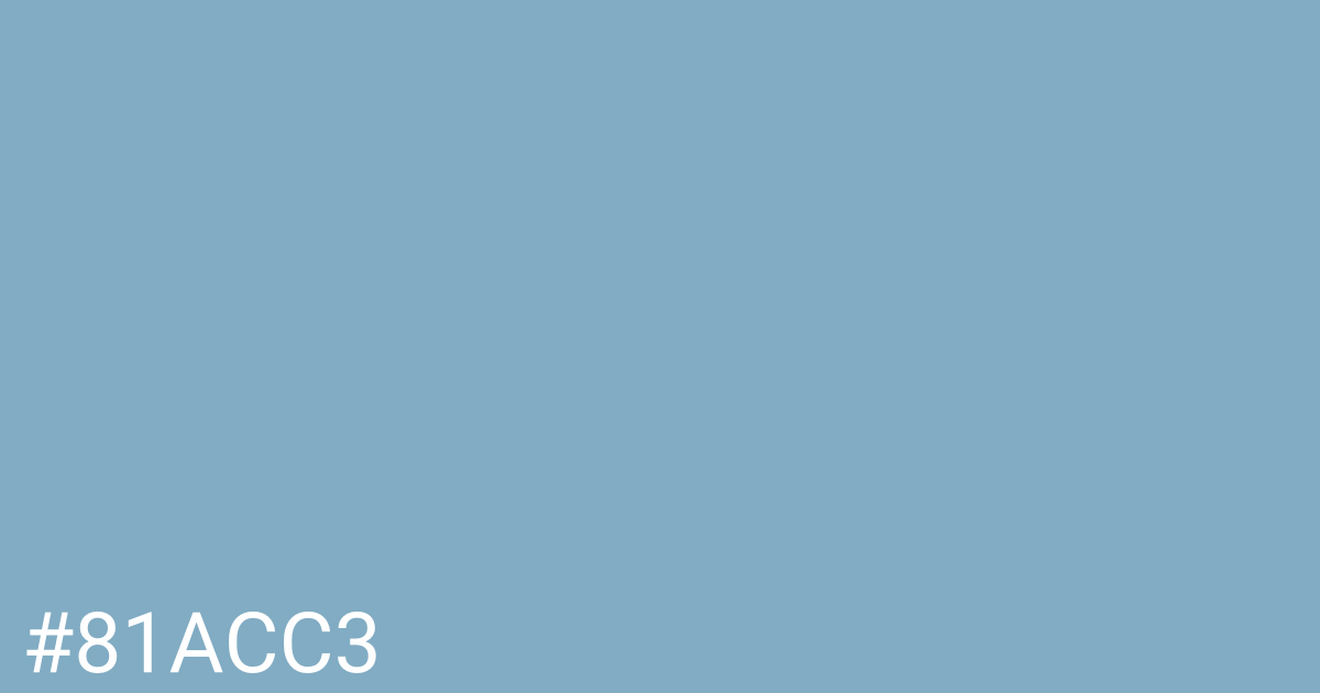 Hex color #81acc3 graphic