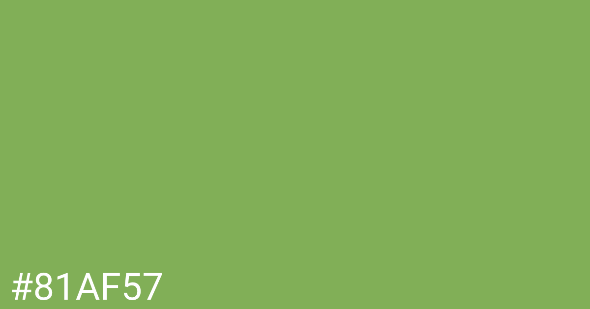 Hex color #81af57 graphic