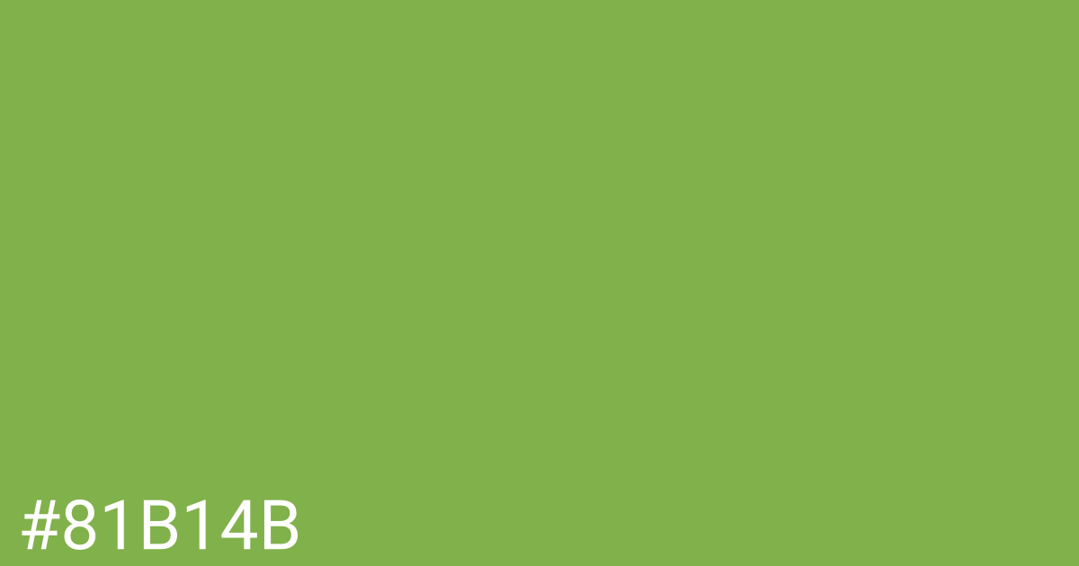 Hex color #81b14b graphic