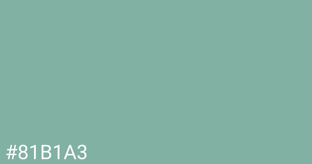 Hex color #81b1a3 graphic