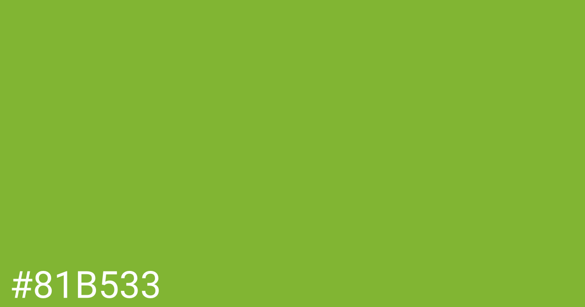 Hex color #81b533 graphic