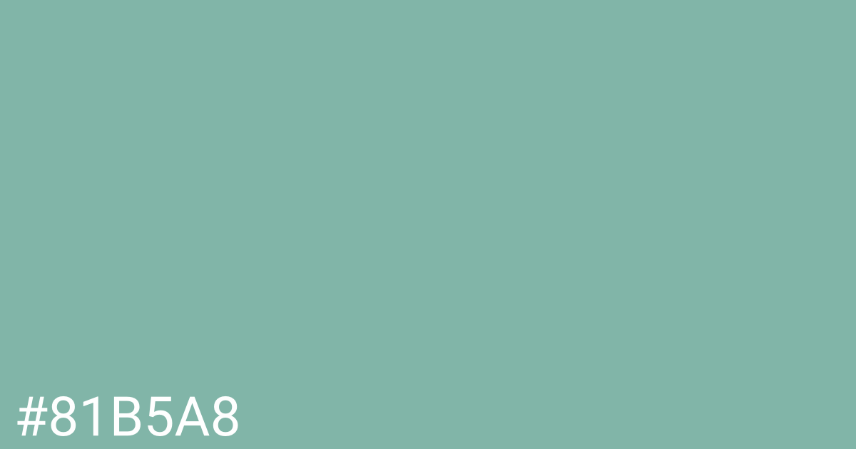 Hex color #81b5a8 graphic