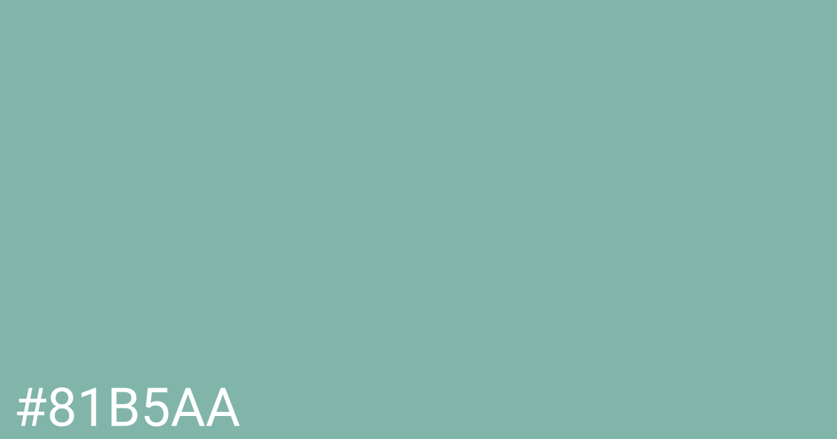 Hex color #81b5aa graphic