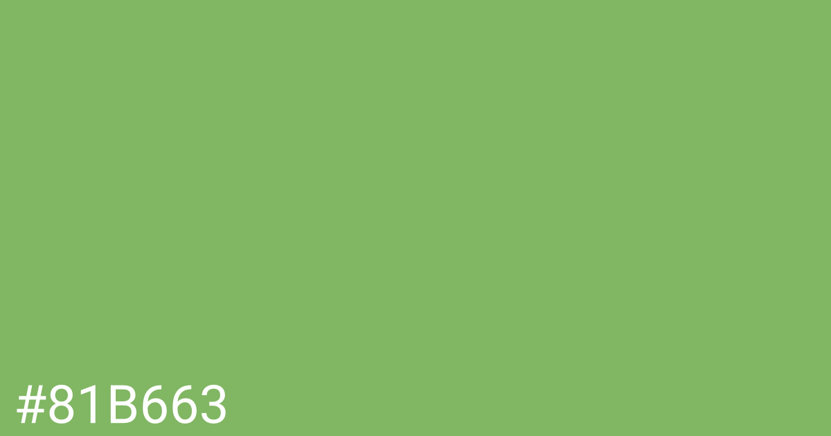 Hex color #81b663 graphic