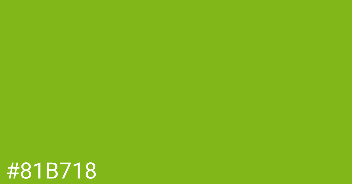 Hex color #81b718 graphic