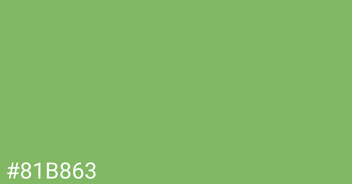 Hex color #81b863 graphic