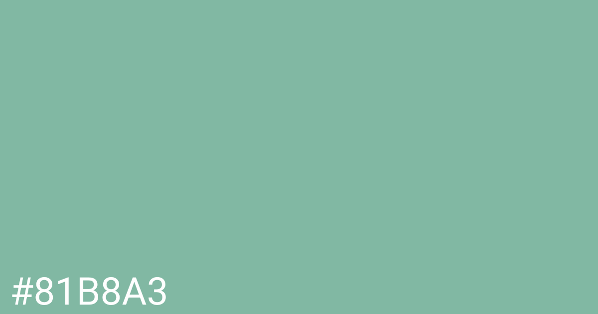 Hex color #81b8a3 graphic