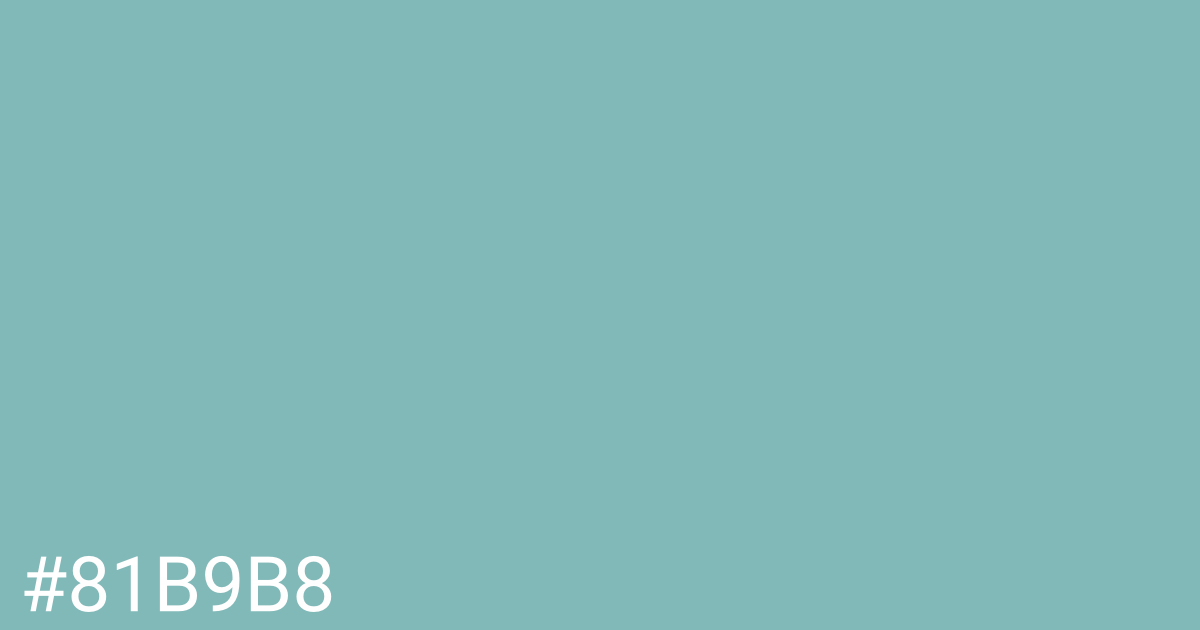 Hex color #81b9b8 graphic