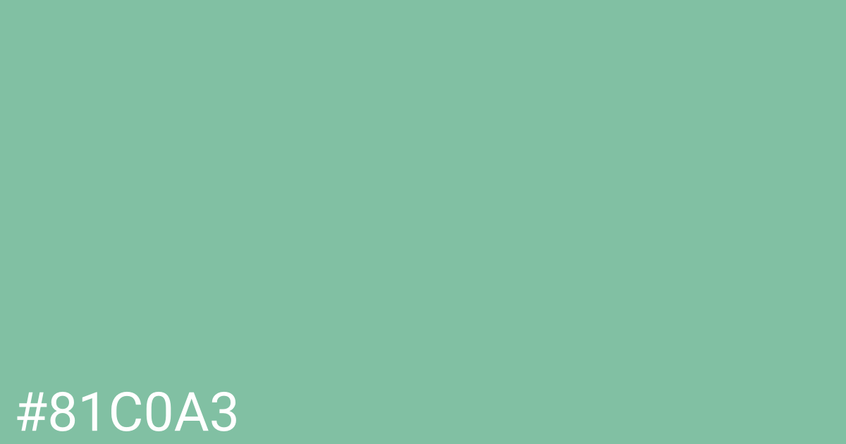 Hex color #81c0a3 graphic