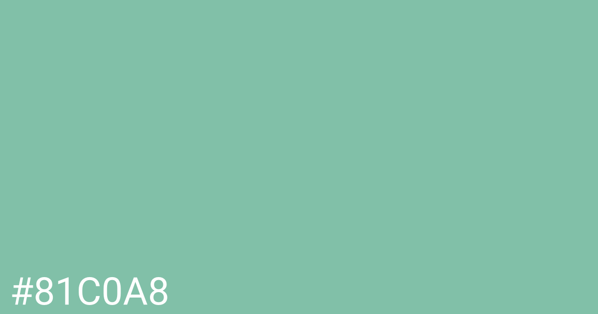 Hex color #81c0a8 graphic