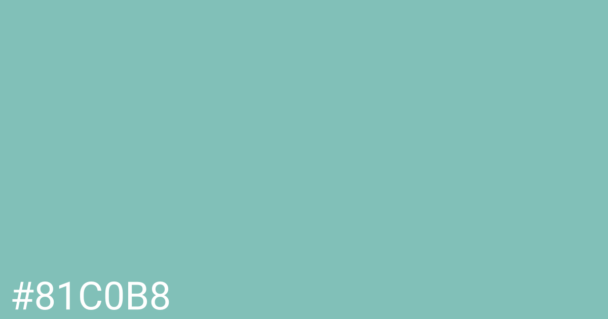 Hex color #81c0b8 graphic