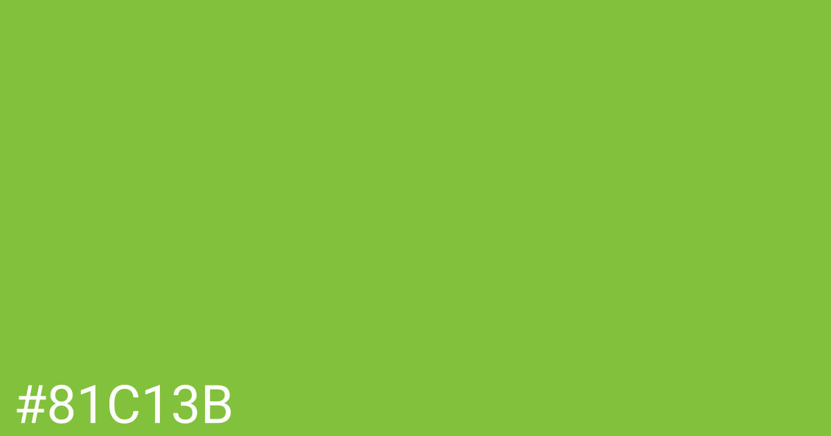 Hex color #81c13b graphic