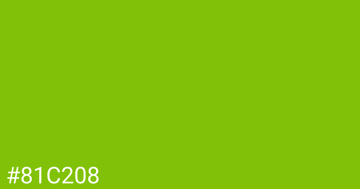 Hex color #81c208 graphic