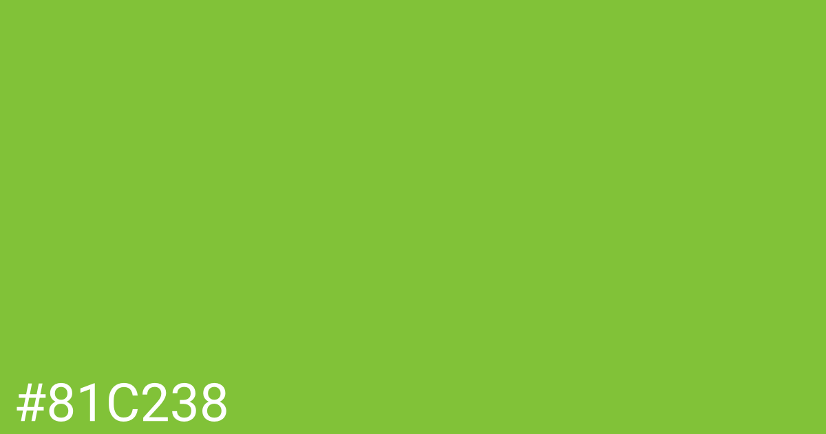 Hex color #81c238 graphic