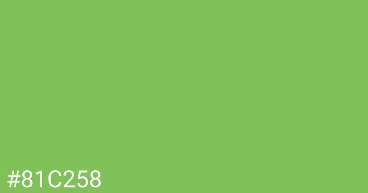 Hex color #81c258 graphic