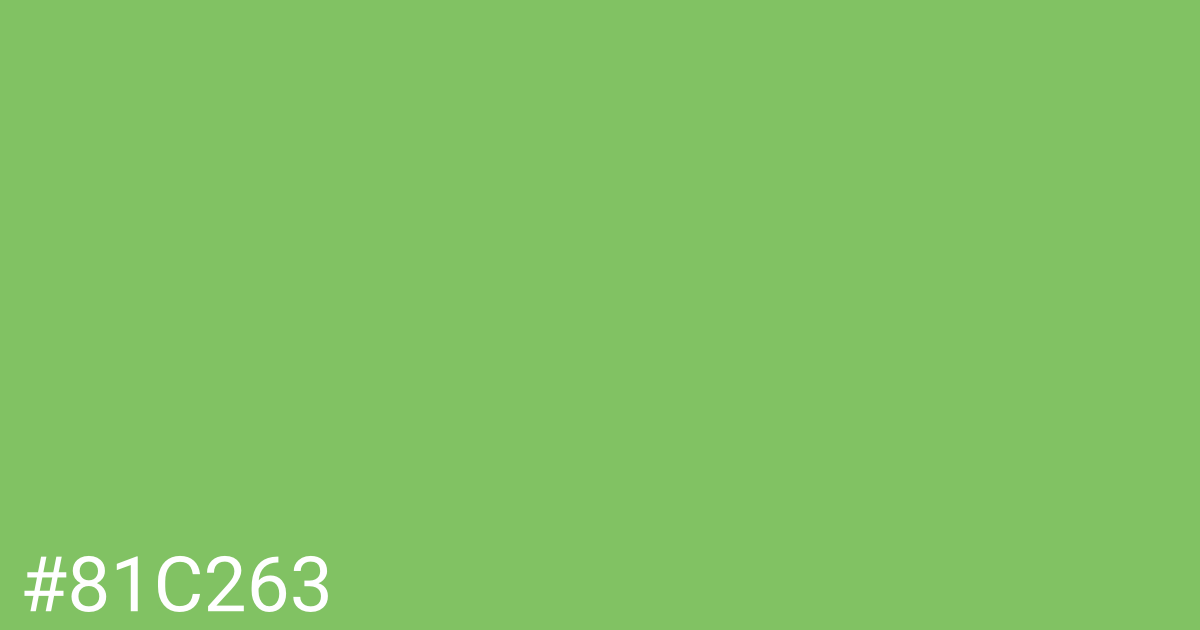 Hex color #81c263 graphic