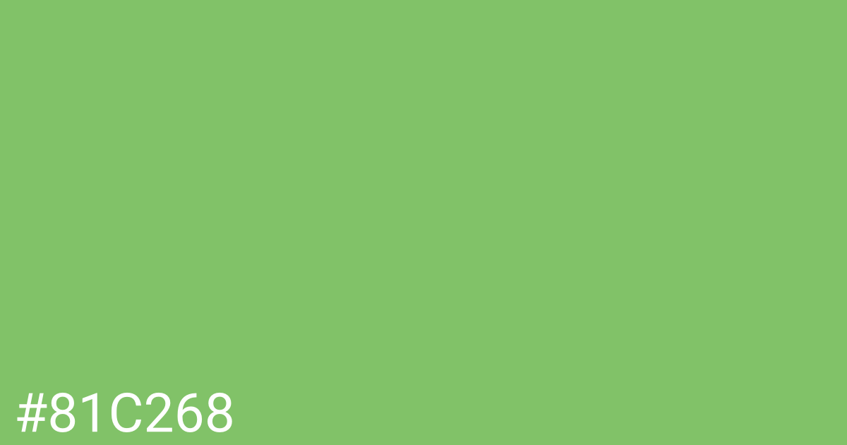 Hex color #81c268 graphic