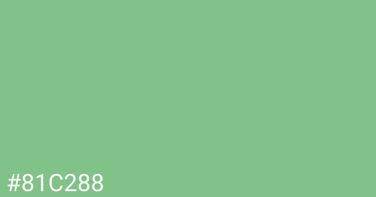 Hex color #81c288 graphic