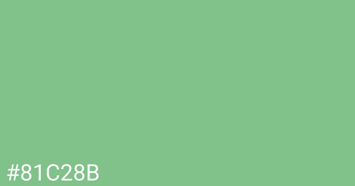 Hex color #81c28b graphic