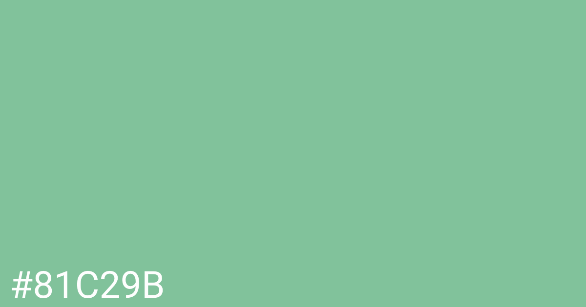 Hex color #81c29b graphic