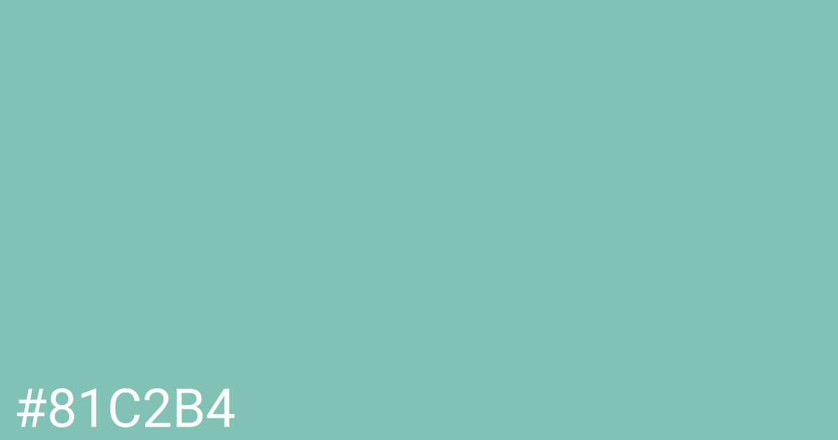 Hex color #81c2b4 graphic