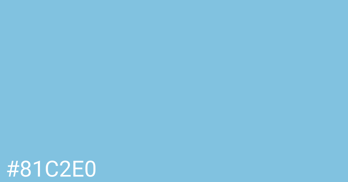 Hex color #81c2e0 graphic