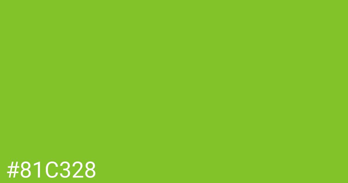 Hex color #81c328 graphic