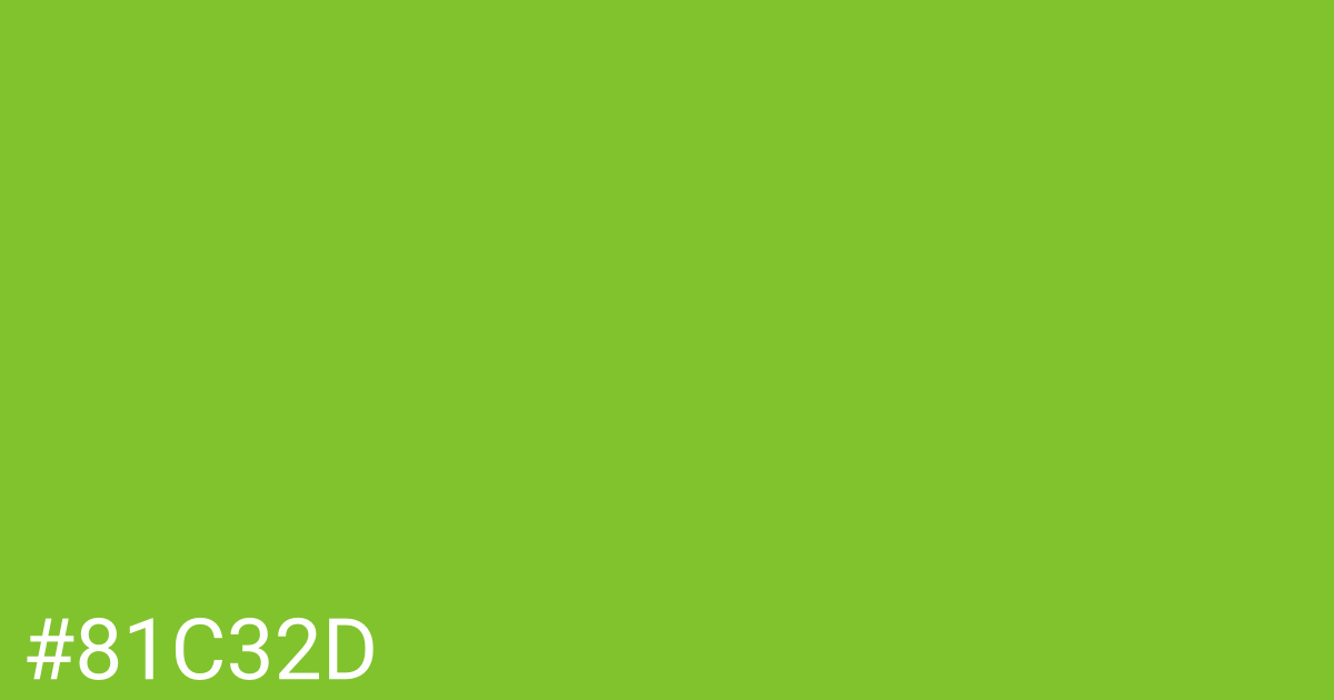 Hex color #81c32d graphic