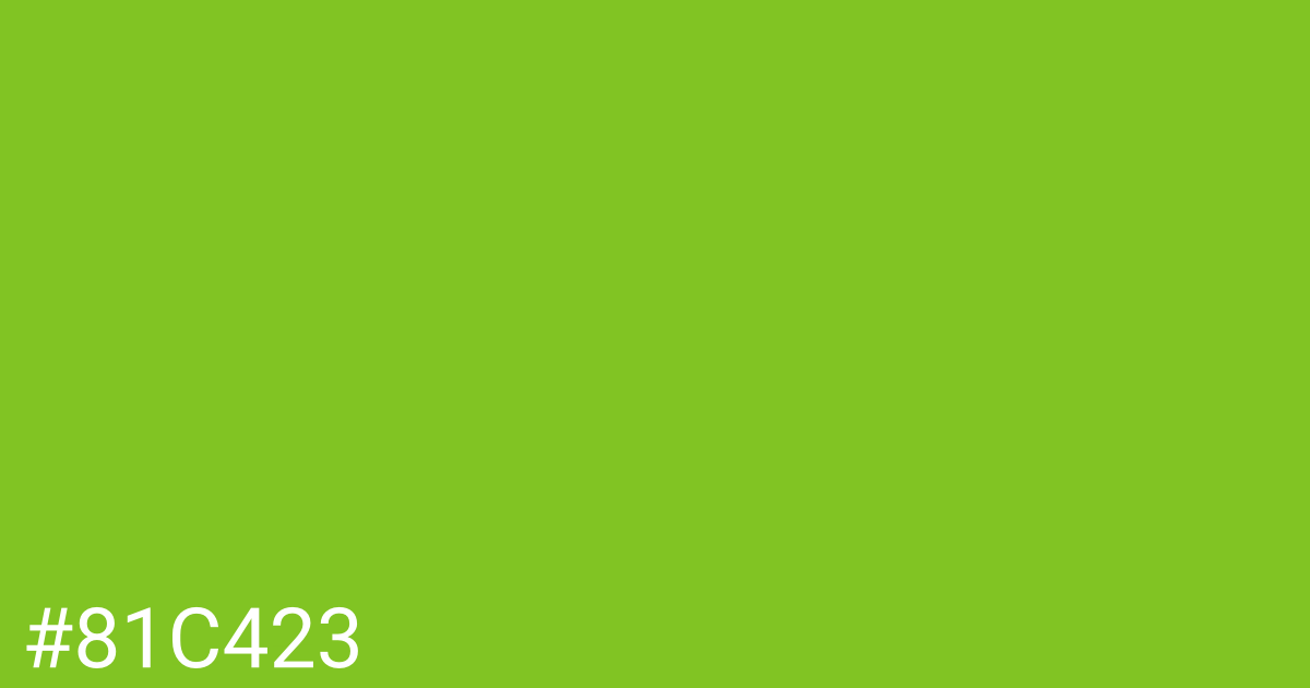 Hex color #81c423 graphic