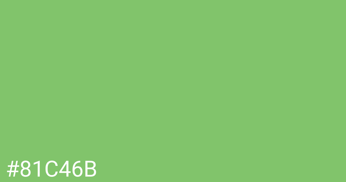 Hex color #81c46b graphic