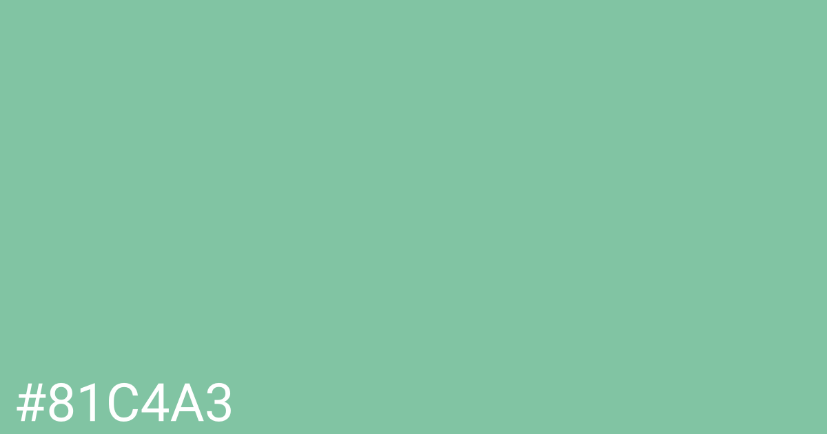 Hex color #81c4a3 graphic