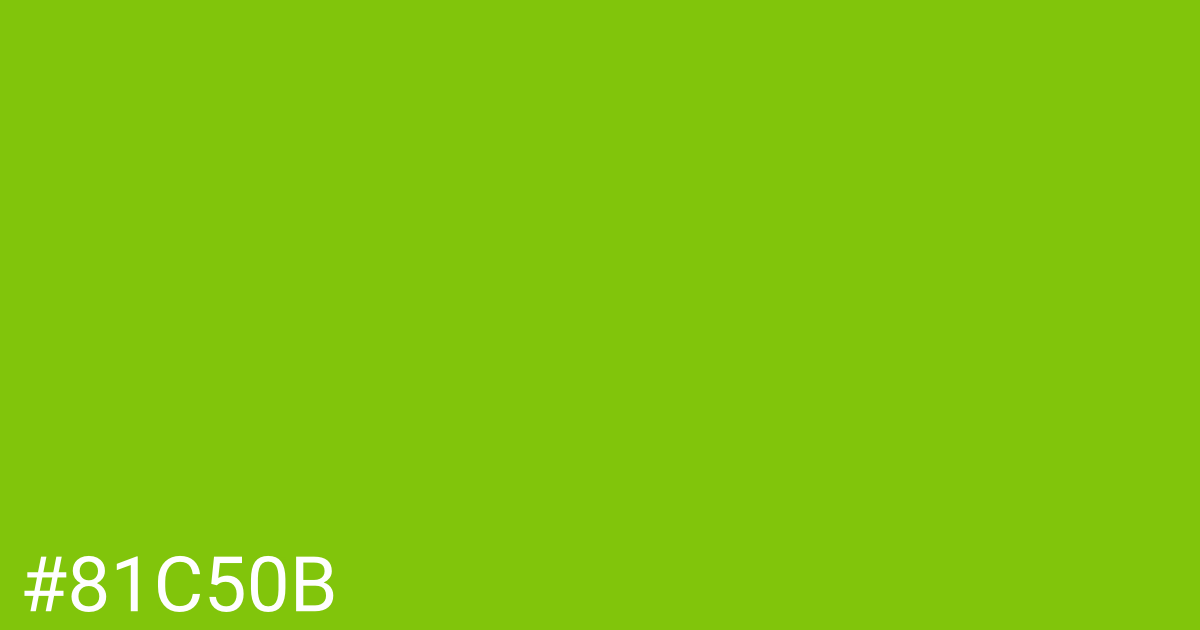 Hex color #81c50b graphic
