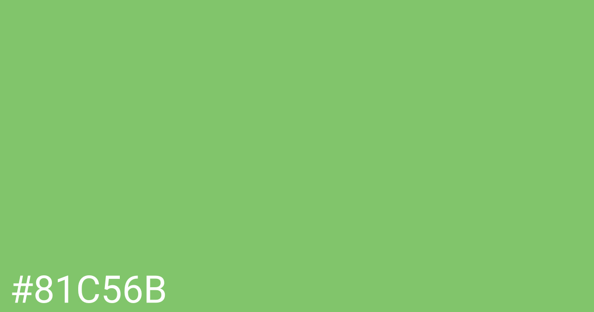 Hex color #81c56b graphic