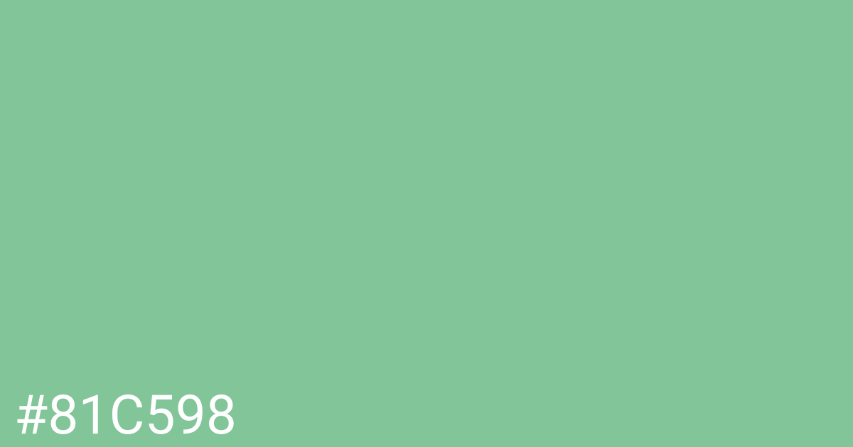 Hex color #81c598 graphic