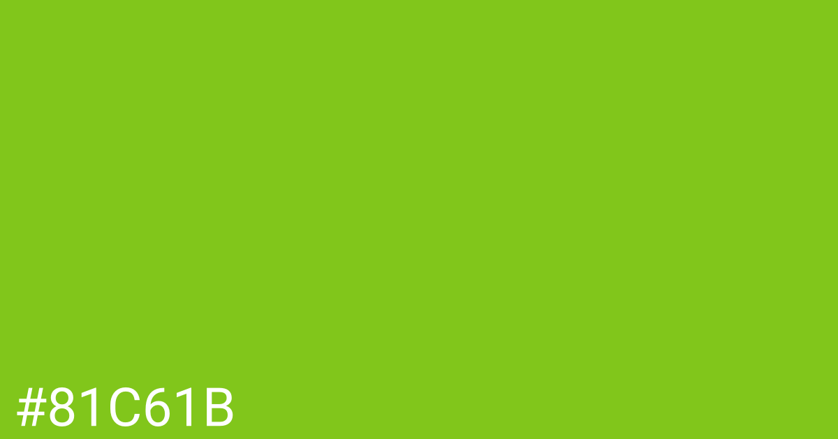 Hex color #81c61b graphic