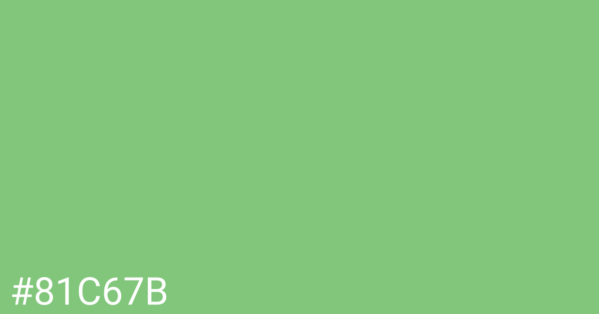 Hex color #81c67b graphic