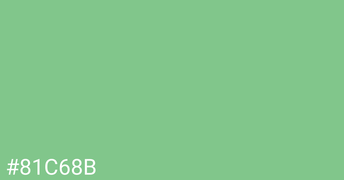 Hex color #81c68b graphic