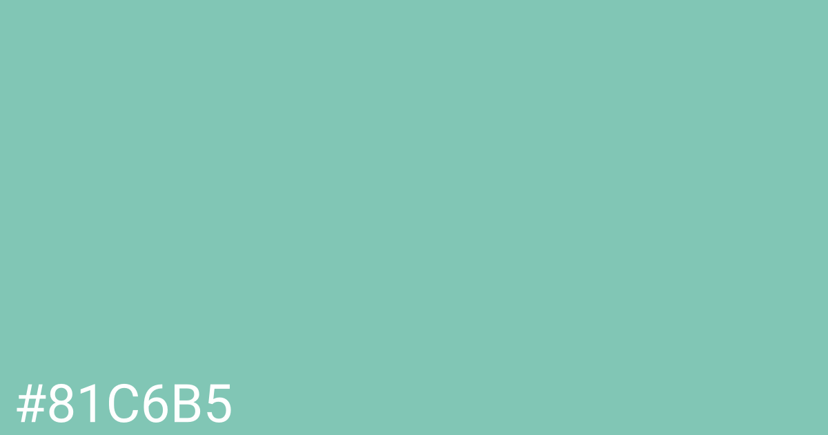 Hex color #81c6b5 graphic