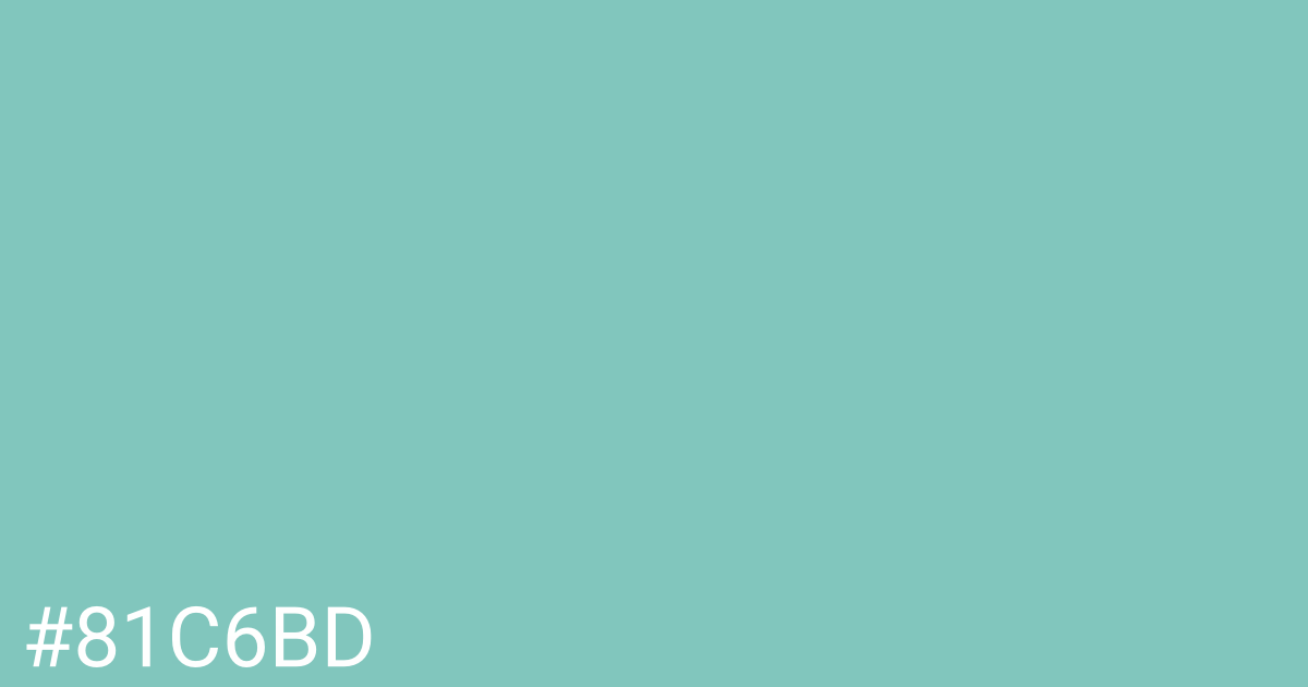 Hex color #81c6bd graphic