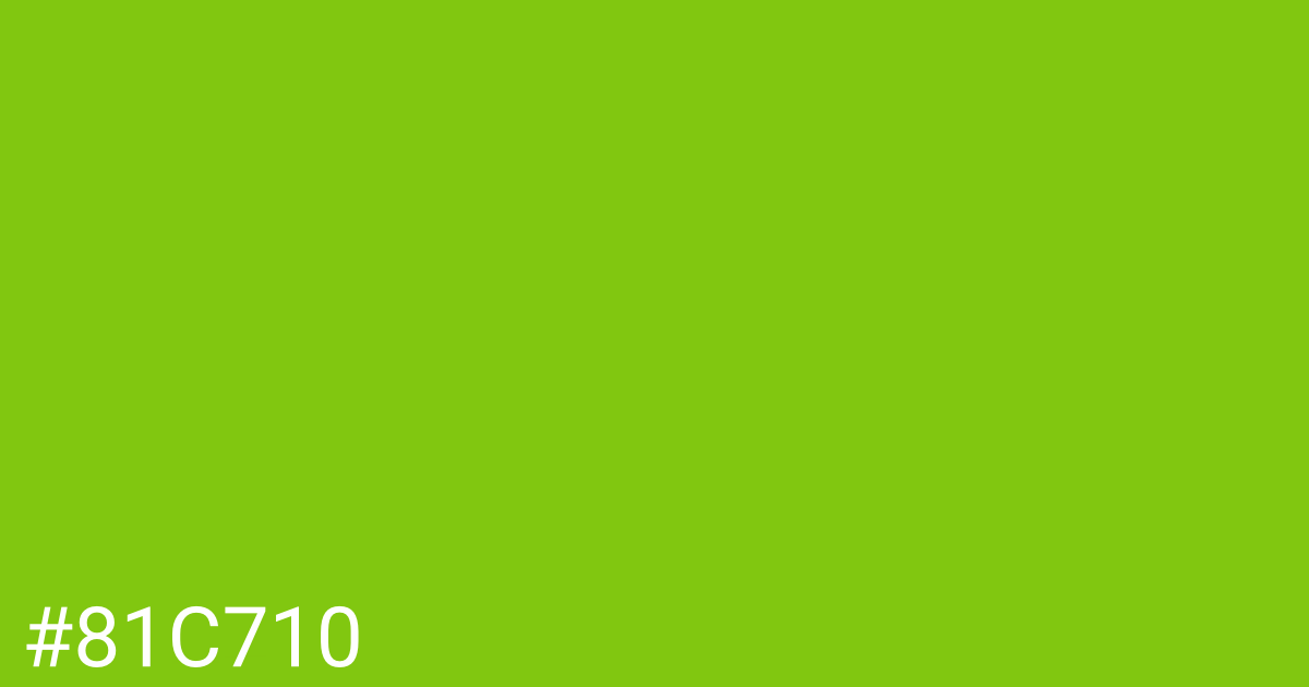 Hex color #81c710 graphic