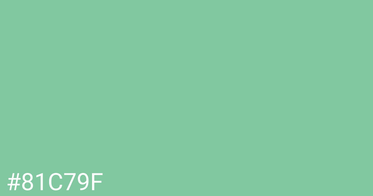 Hex color #81c79f graphic